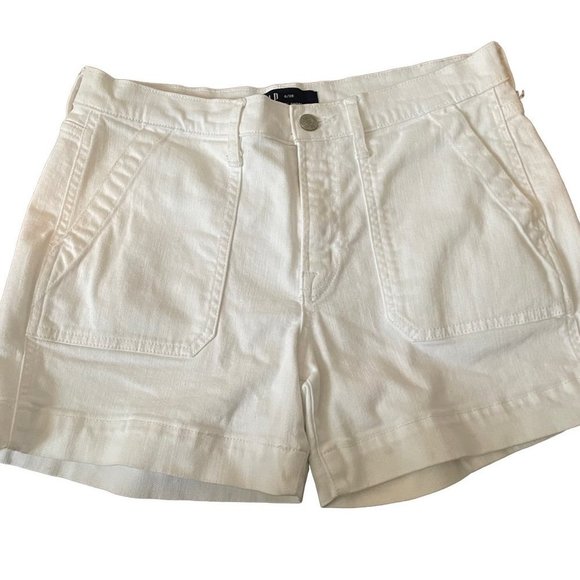 GAP Jean Shorts *White*  Size 6/28 - Picture 2 of 4